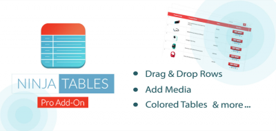 Ninja Tables Pro - The Fastest and Most Diverse WordPress Table Plugin 4.3.4