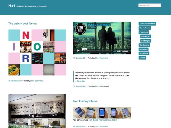 Elmastudio Nori WordPress Theme 1.0.4