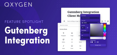Oxygen Gutenberg Integration  1.4.4