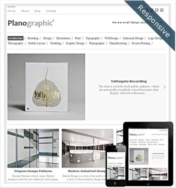 Dessign Planographic Responsive WordPress Theme 2.0