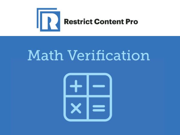 Restrict Content Pro – Math Verification 1.0.5