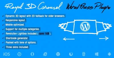 Royal 3D Carousel Wordpress Plugin 1.1