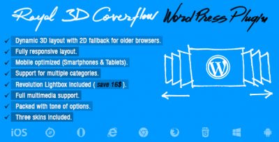 Royal 3D Coverflow Wordpress Plugin 1.1