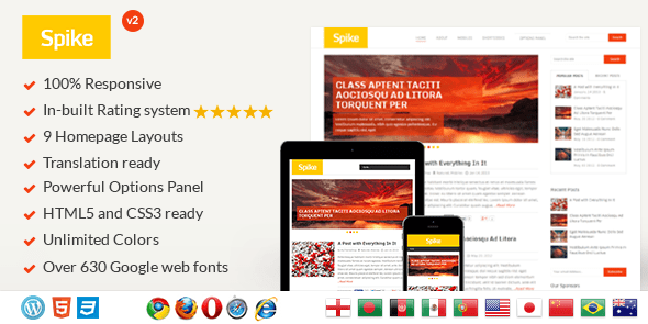 MyThemeShop Spike WordPress Theme 2.1.8