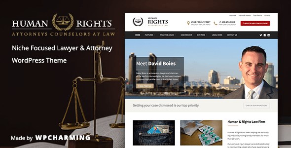 HumanRights – Lawyer and Attorney WordPress Theme 1.1.7
