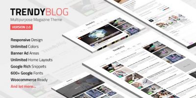 TrendyBlog – Multipurpose Magazine Theme 2.1.0