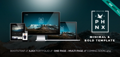 Phoenix - WordPress Minimal Multipurpose Portfolio with Visual Composer 1.5