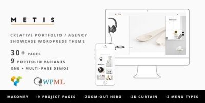 Metis – Portfolio / Agency WordPress Theme 1.4.4
