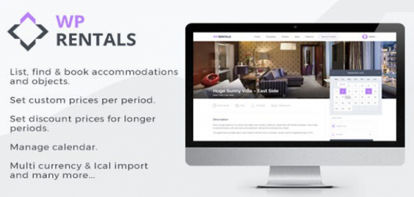 WP Rentals - Booking Accommodation WordPress Theme 3.14.2