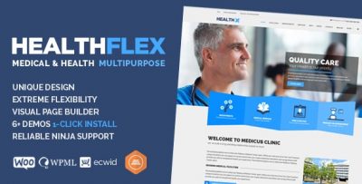 HEALTHFLEX Medical Health WordPress Theme 2.5.0