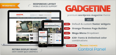 Gadgetine WordPress Theme for Premium Magazine 3.4.0