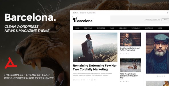 Barcelona – Clean News & Magazine WordPress Theme 2.0