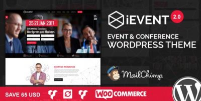 iEvent – Event & Conference WordPress Theme 2.0.3
