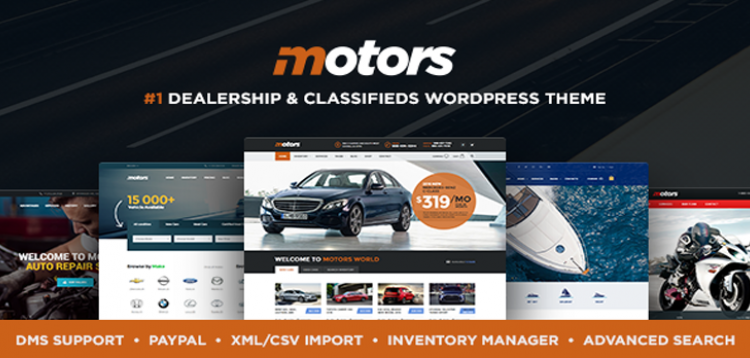 Motors ­Automotive, Car Dealership, Car Rental, Vehicle, Bikes, Classified Listing WordPress Theme 5.4.22