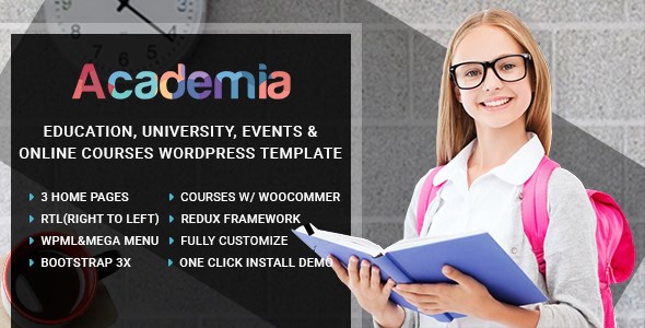 Academia – Education Center WordPress Theme 3.7