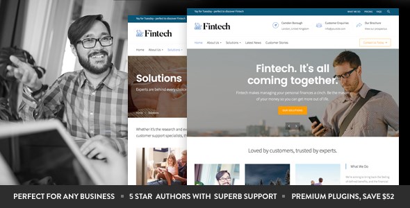Fintech – Startup WordPress Theme 1.4.3