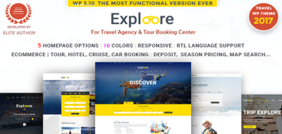 Tour Booking Travel WordPress Theme | EXPLOORE Travel 5.7