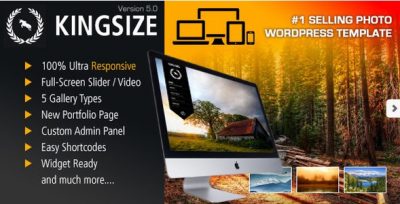 KingSize Fullscreen Photography Theme 5.1.11