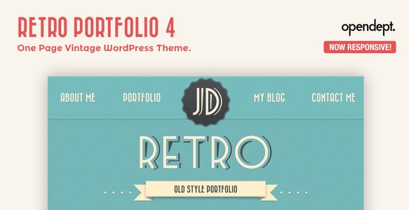 Retro Portfolio – One Page Vintage WordPress Theme 4.9.2
