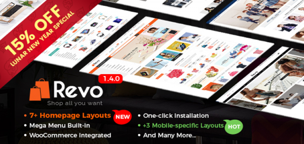 Revo - Multi-purpose WooCommerce WordPress Theme (Mobile Layouts Included) 4.0.13