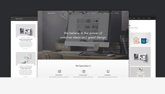 Malefic – Multipurpose One Page Responsive WordPress Theme 1.0