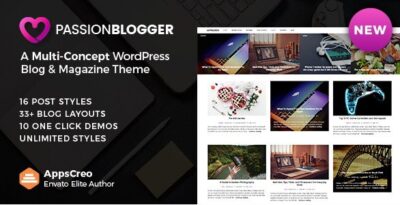 Passion Blogger – A Responsive WordPress Theme 1.4.1