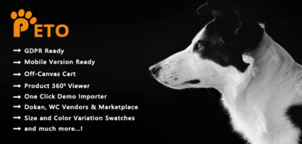 Peto - Responsive WooCommerce WordPress Theme for Pets and Vets 1.1.2 Peto - Responsive WooCommerce WordPress Theme for Pets and Vets 1.1.2