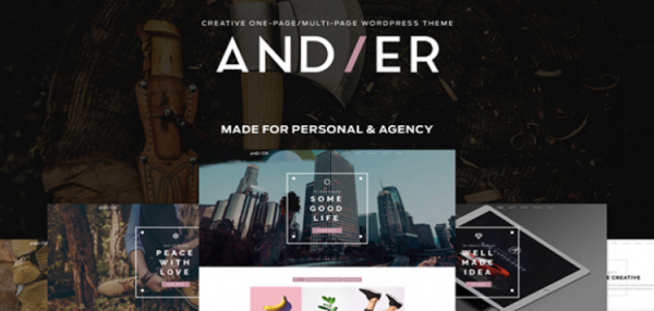 Andier - Responsive One Page & Multi Page Portfolio Theme 1.2.1