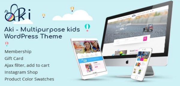 Aki - Multipurpose Kids WordPress Theme  1.2.8