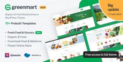 GreenMart – Organic & Food WooCommerce WordPress Theme 4.1.7
