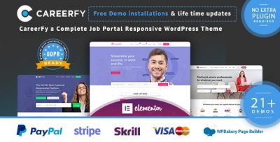 Careerfy - Job Board WordPress Theme  9.3.0