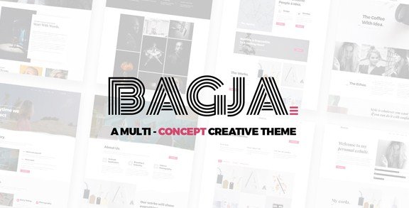 Bagja – Responsive Multi Concept & One Page Portfolio Theme 1.2.7