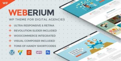 Weberium – Responsive WordPress Theme For Digital Agencies 1.19