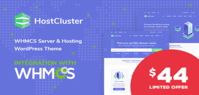HostCluster - WHMCS Server & Hosting WordPress Theme 2.1