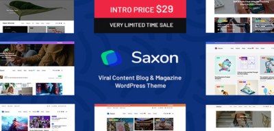 Saxon - Viral Content Blog & Magazine WordPress Theme 1.7.5