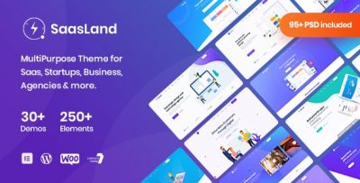Saasland - MultiPurpose WordPress Theme for Startup 3.5.8