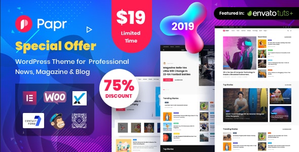 News Magazine Papr - News Magazine WordPress Theme 1.3.1 News Magazine Papr - News Magazine WordPress Theme 1.3.1