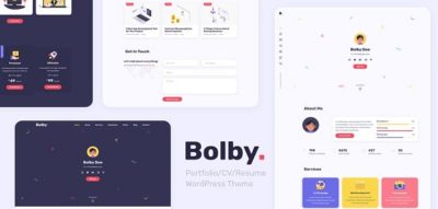 Bolby - Portfolio/CV/Resume WordPress Theme  1.0.3