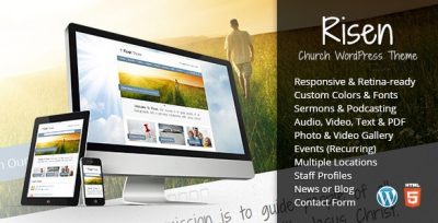 Risen – Church WordPress Theme Responsive 2.6