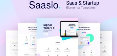 Saasio - Saas & Startup Elementor Templates  1.0.0