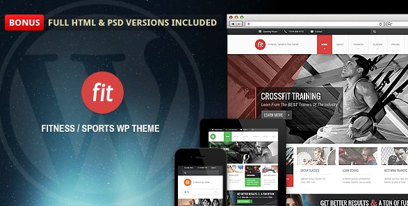 FIT – Fitness/Gym Responsive WordPress Theme 1.2.3