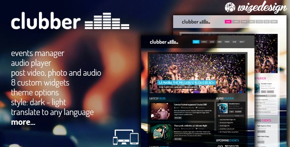 Clubber – Events & Music WordPress Theme  2.6.1