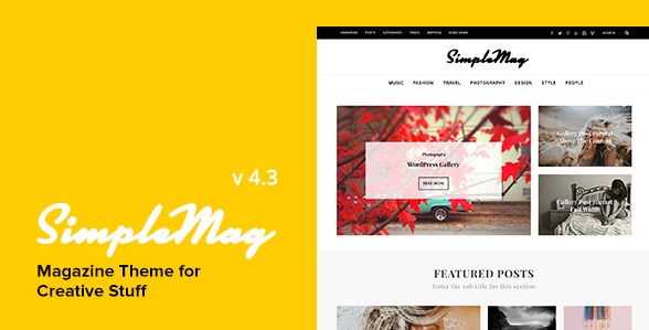 SimpleMag – Magazine Theme For Creative Stuff 5.0