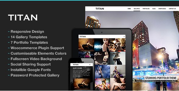 Titan – Responsive Portfolio Photography Theme 2.6