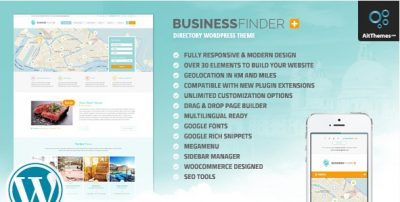 Business Finder – Directory Listing WordPress Theme 3.0.0