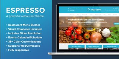 Espresso – A WordPress Theme for Restaurants  2.1