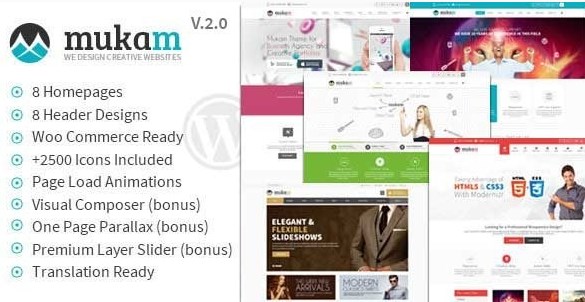 Mukam – Limitless Multipurpose WordPress Theme 2.2.3