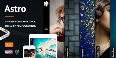 Astro – Showcase/Photography WordPress Theme 5.8