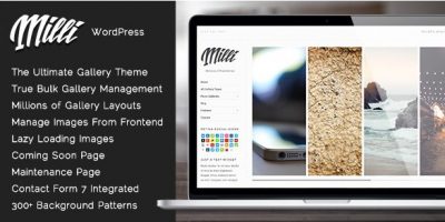 Milli – The Ultimate Photo Gallery WordPress Theme 1.0.8