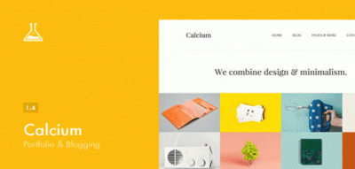Calcium - Minimalist Portfolio & Blogging Theme  1.4